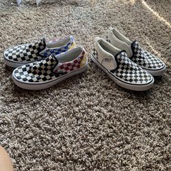Girls Checkerboard Vans