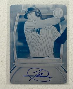 Jasson Dominguez 1/1 autograph baseball card