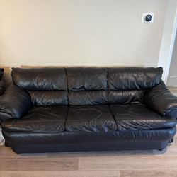 4 Piece Genuine Leather Sofa Set