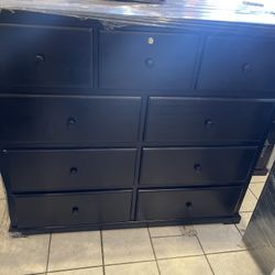 heavy duty dresser With EXTRA SUPPORT  made from PINEWOOD JUMBO  9 DRAWERS DRESSER W/ Traditional wooden  knobs And Privacy key
