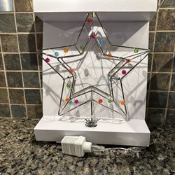 Target Multi Color LED Wire Star Tree Topper -New