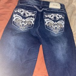 Blue Jeans With Gems 