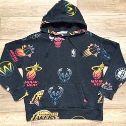 Hollister x NBA Team Logos Limited Edition Oversized Fit Soft Hoodie Womens XS