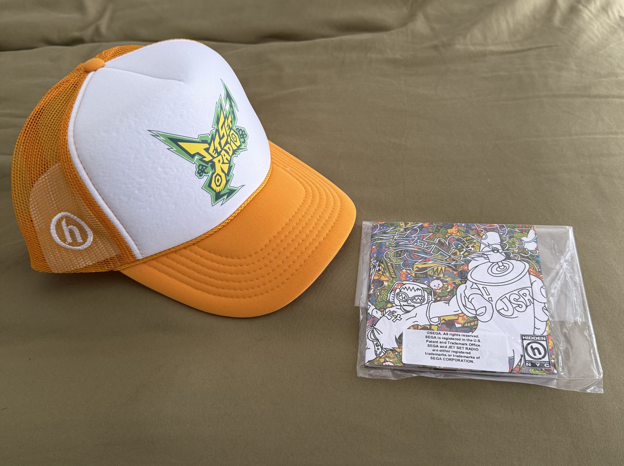 Hidden NY X Jet Set Radio Future collab Hat + Long Sleeve Large 