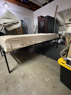 Twin XL frame and foam mattress