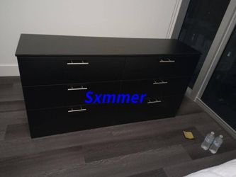 1 Piece Dresser Without Mirror New Available In 5 Different Colors White Dark Brown Gray And  Black  Same Day Delivery 170$ Thumbnail