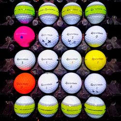 20 Assorted Taylormade Golf Balls – ONLY $12!  Immaculate, spotless, and READY TO CRUSH THE  FAIRWAYS!
