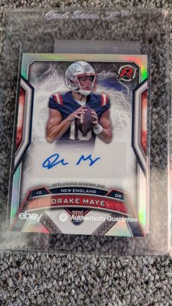 Drake maye auto rookie card