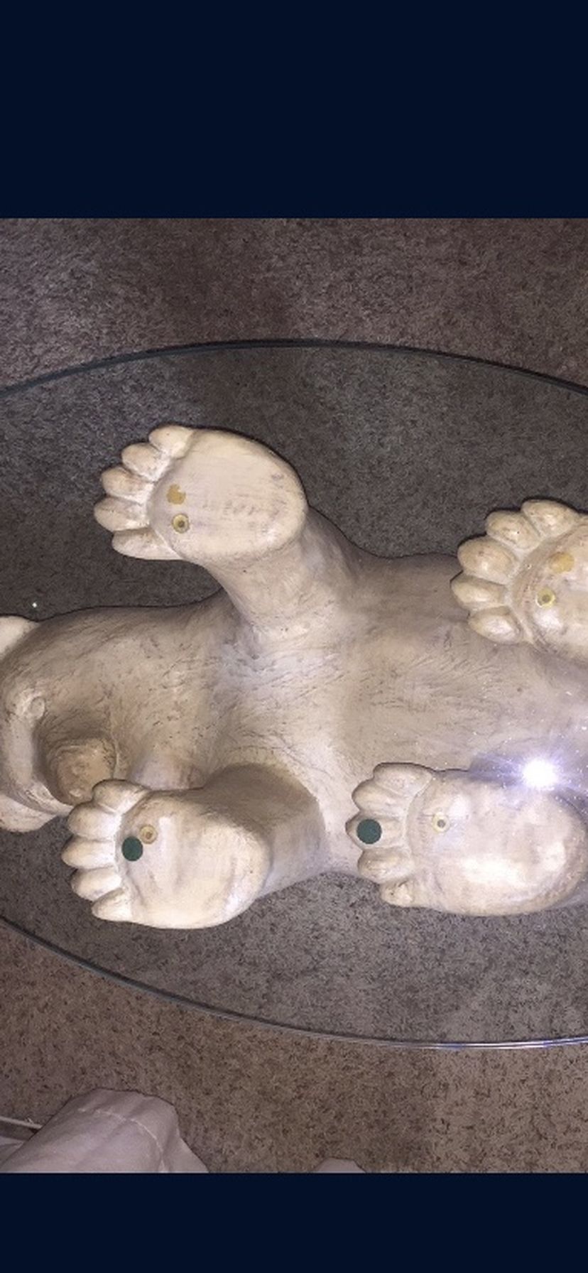 Vintage Polar Bear Table Coffee Table