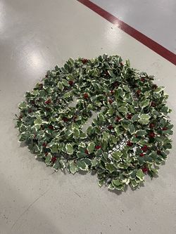 Artificial Holly Berry Christmas Wreath