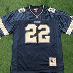 Dallas Cowboys Emmitt Smith Vintage Blue Jersey 