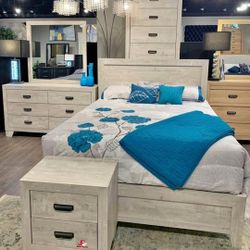 💥SUPER DEAL💥7pc Queen/Full Bedroom Set
Hablamos Español y financiamos 🙋
Take it home with$49down