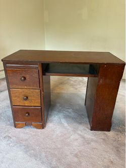 Hardwood desk