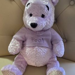 Lavender Pooh Bear Plush 