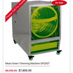 Mean Green TRIMMING machine 