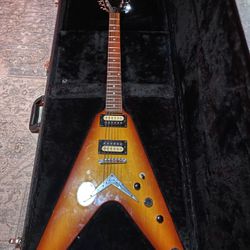 Tone Sun Burst Dean Flying V With Case