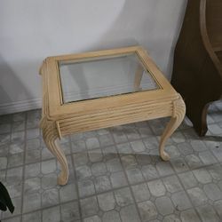 Wood Side Table 