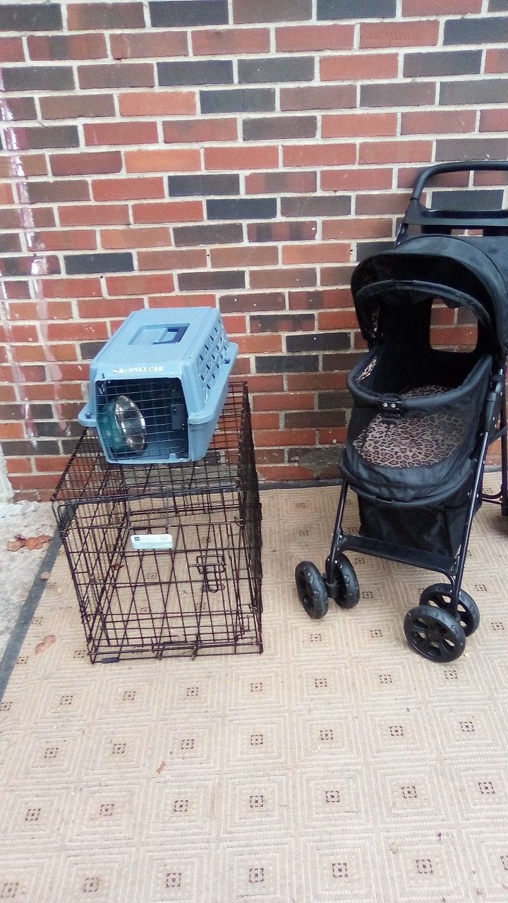 Dog Cage+Stroller+Kennel 40.00