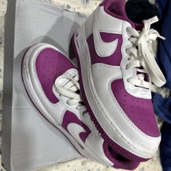Magenta And White Nike Air Force’s 