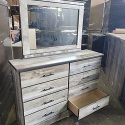 Dresser W Mirror,tocador, Cajonera Con Espejo