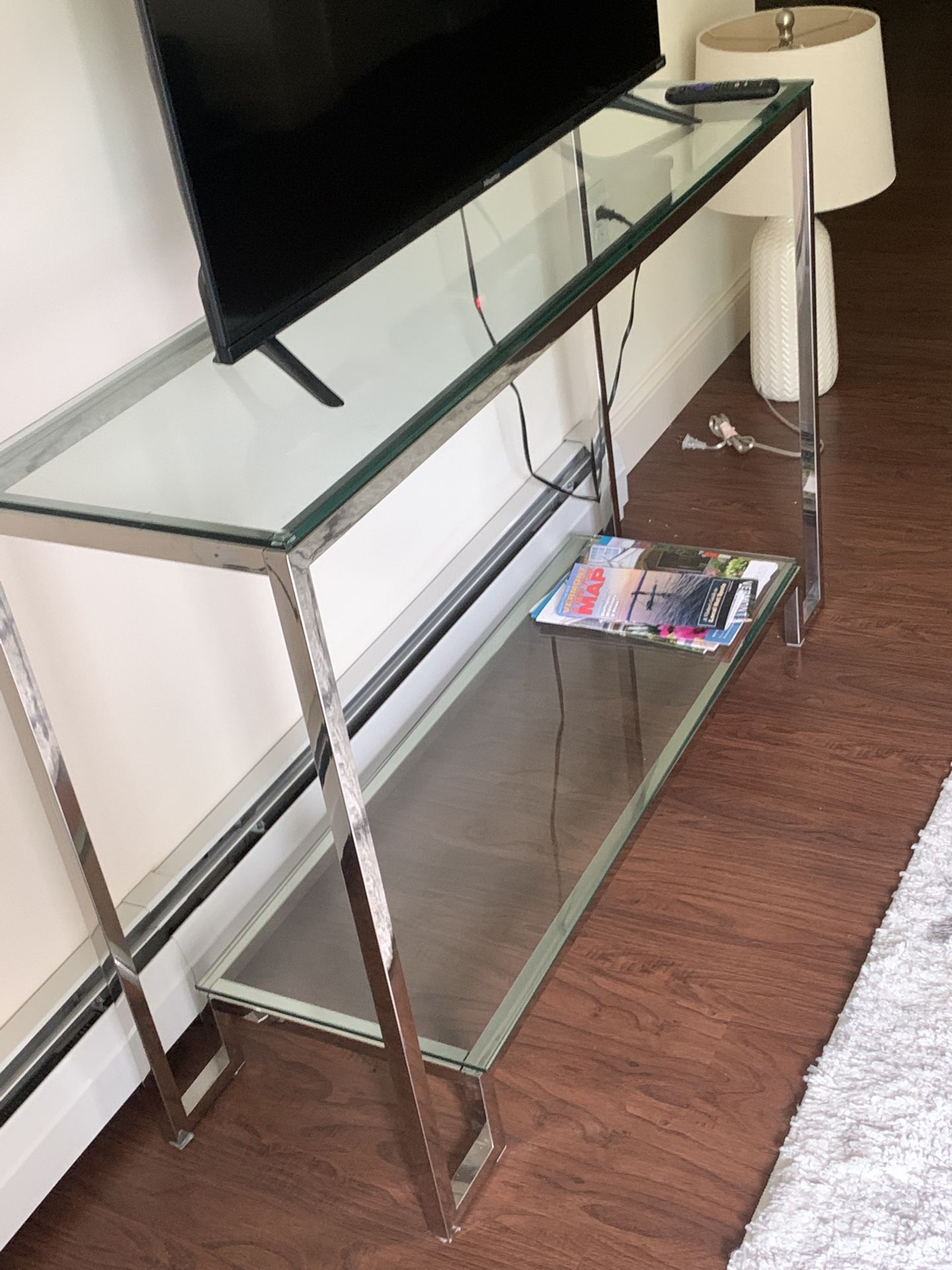 Glass Table $25 (47X30X14) - for pick up
