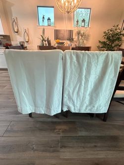 108” White Black Out Panels Set of 2
