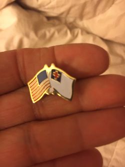 Christian flag American flag pin - $1 each