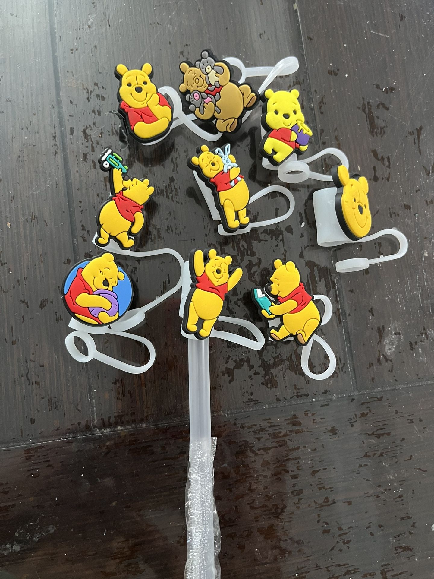 Winnie The Pooh Straw Toppers