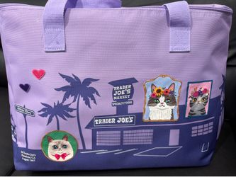 Crazy Cat Lady large market tote