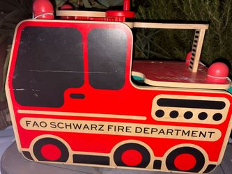Wooden fire Station Play Set