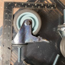 Set Of 4. Castors.  4”