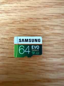 Samsung 64 GB EVO Select microSDXC Card MicroSD Card