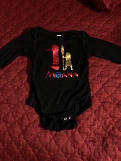 Moana 1 year onesie