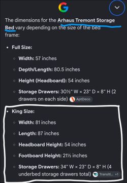 Arhaus King Size Bedframe