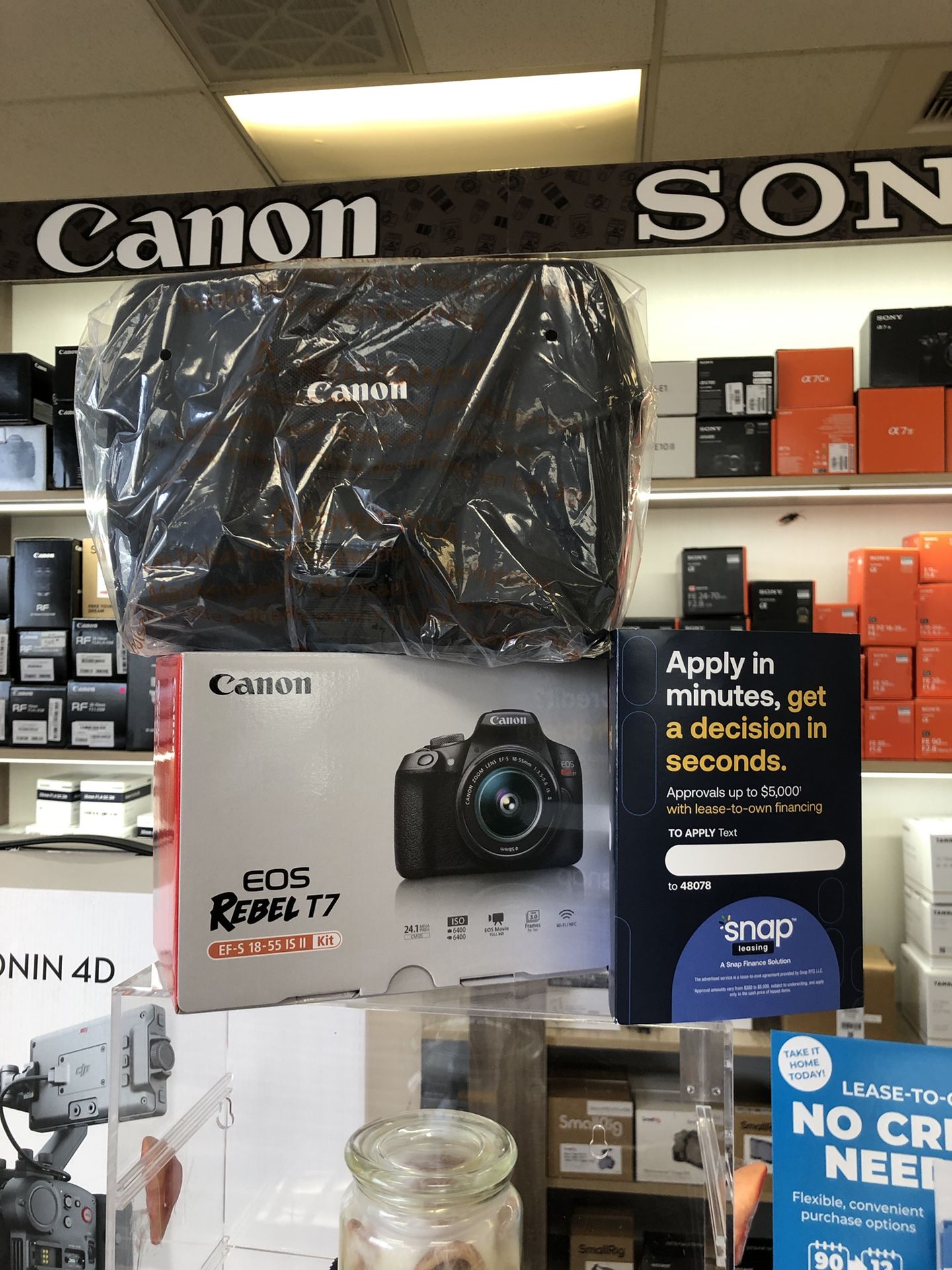 Canon Rebel T7 Camera With 18-55mm Lens And Canon Bag (Located In Downey, CA)