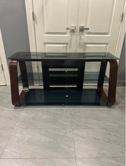 Wood and Glass Console