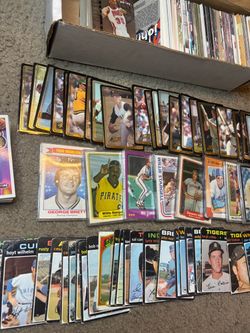 basketball and baseball cards