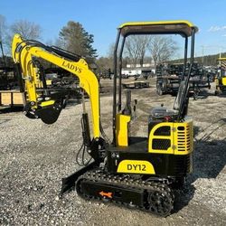 New Dy12 Mini Excavator With Swing Boom And Hydraulic Thumb