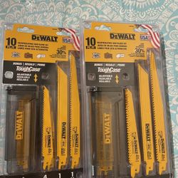 10 pack verity dewalt saw blades new with case $16 firm in n Lakeland 