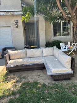 L shaped patio furniture couch outdoor furniture