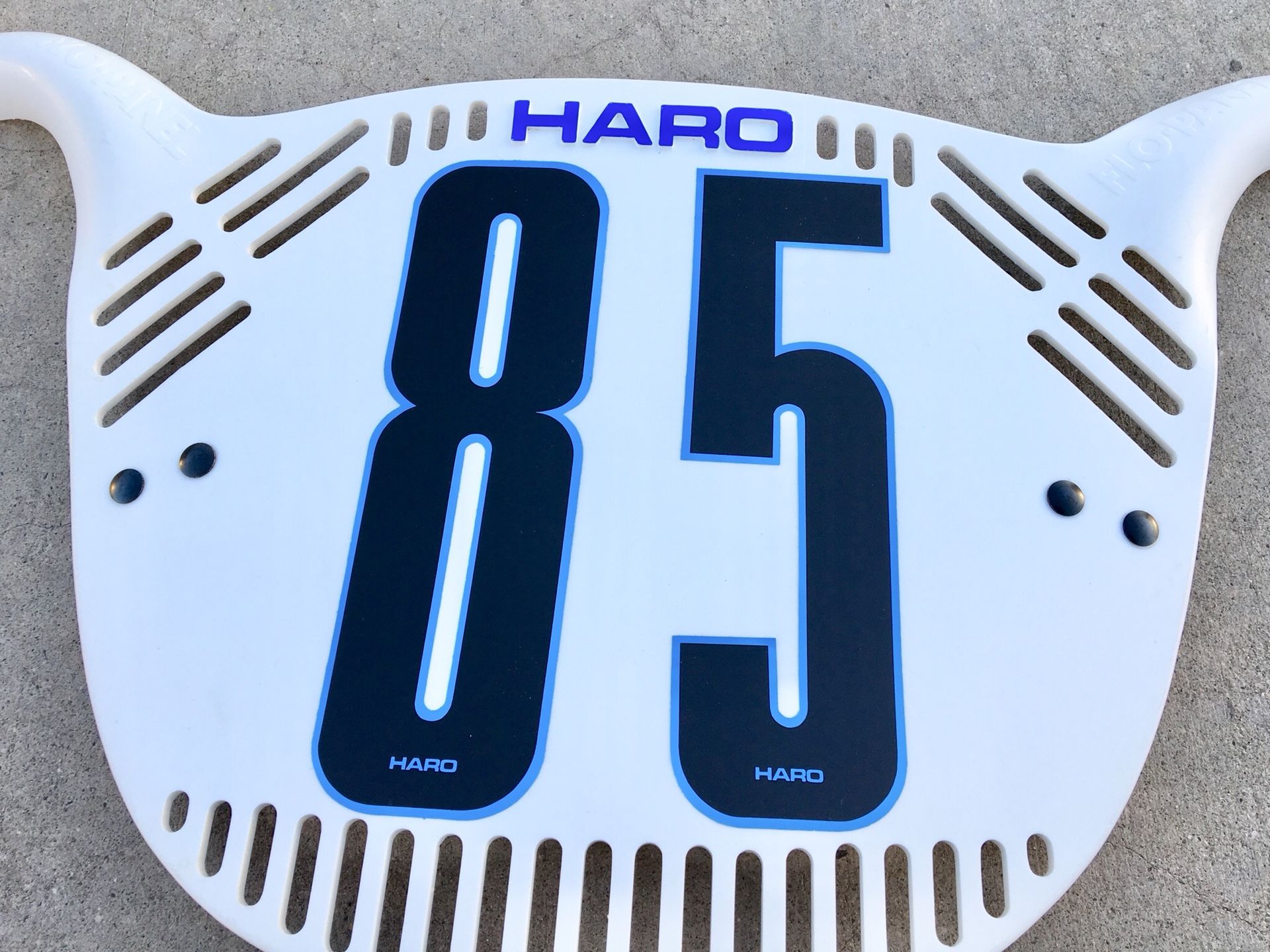 HARO FLO-PANEL新品未使用 ビンテージBMXナンバープレート HARO FLO PANEL VINTAGE BMX FRONT NUMBER PLATE BOB HARO WITH