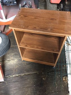 End table on caster wheels