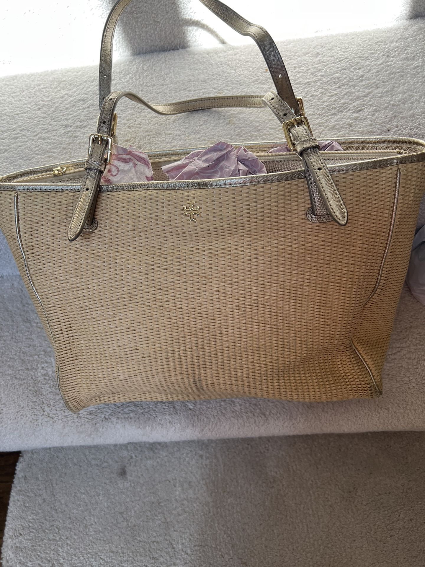 Tory Burch Straw Handbag