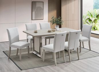 Modern 7-Piece Dining Table and Chair Set