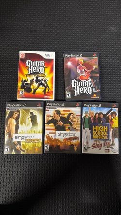 Guitar hero sing star ps2 game bundles