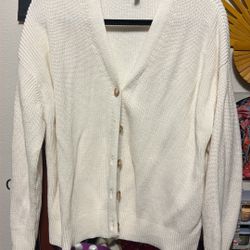 Women’s Cream Colored Sweater XL