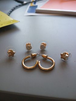 3 different earrings
