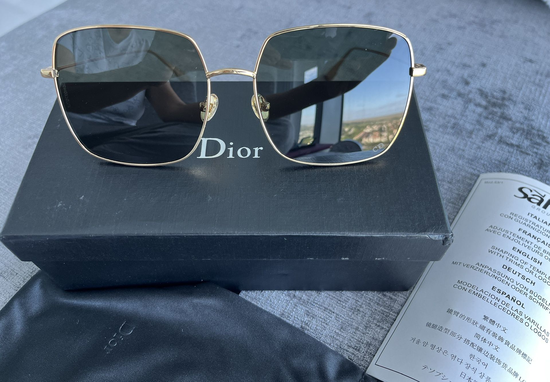 Christian Dior STELLAIRE Gold /green sunglasses