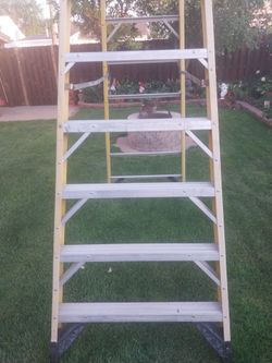 12 ft Fiberglass Werner Ladder  ( Condition Good  )