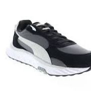 Puma Mens Wild Rider Rollin Black Lifestyle Sneakers Shoes Size 10
